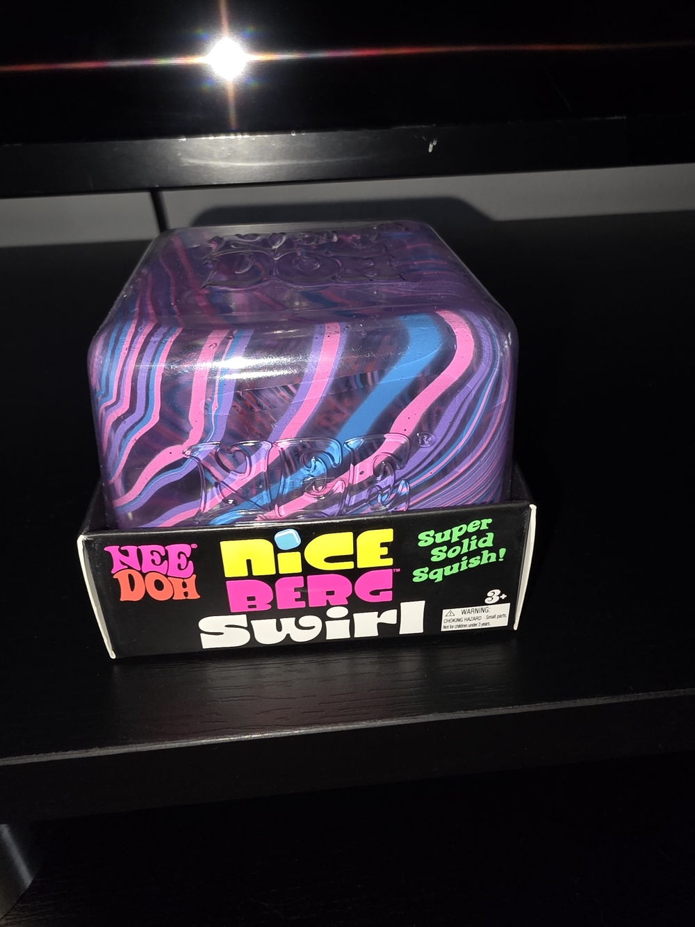 Nice Berg Swirl Squish Toy - Purple, Pink & Blue